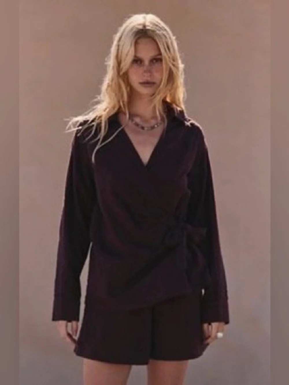 Free people free est indie shirt set nwt $98 fudge XS